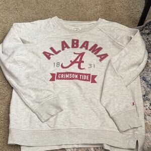 League Gray and Red Alabama Sweatshirt
